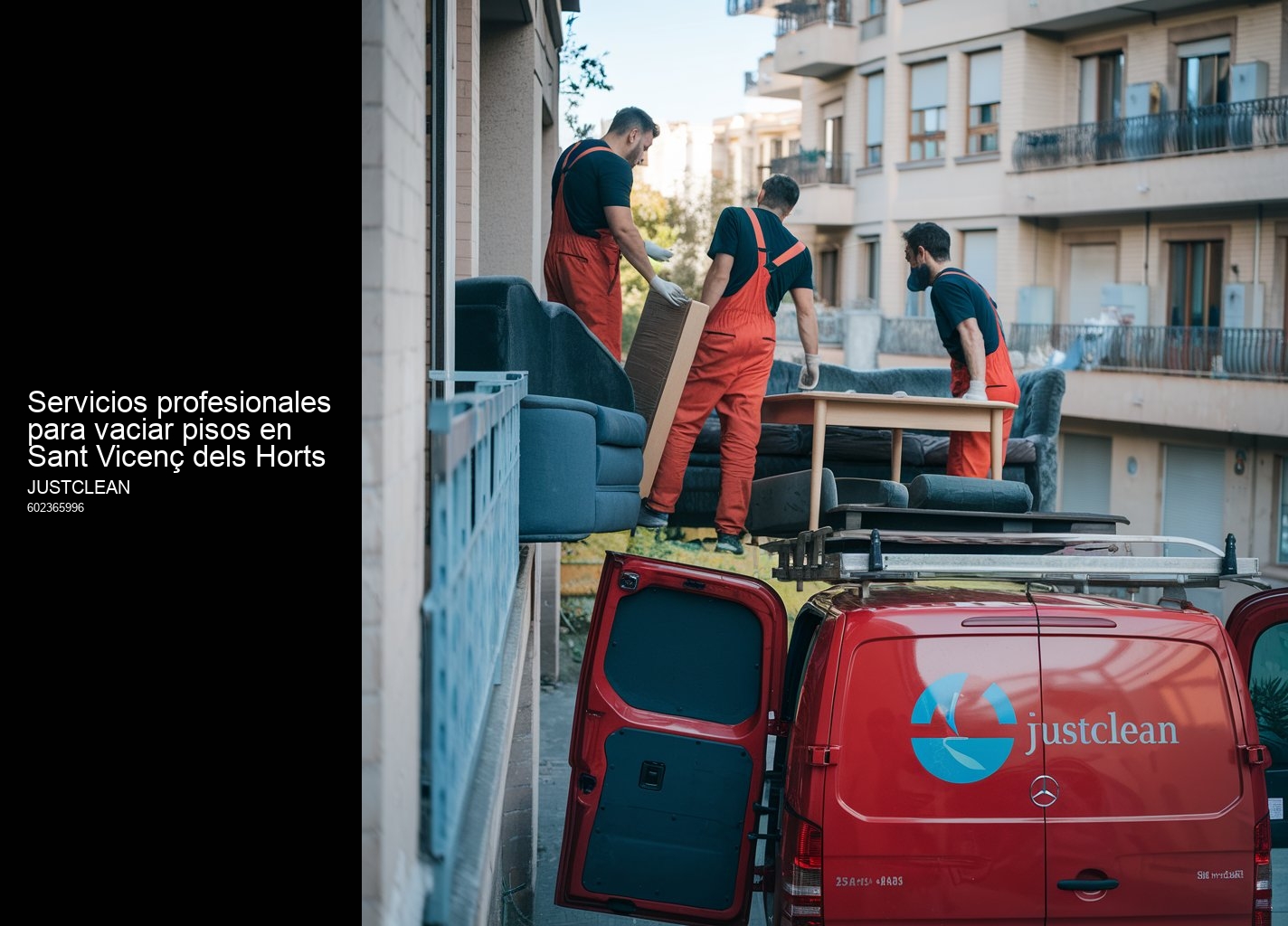 Servicios profesionales para vaciar pisos en Sant Vicenç dels Horts