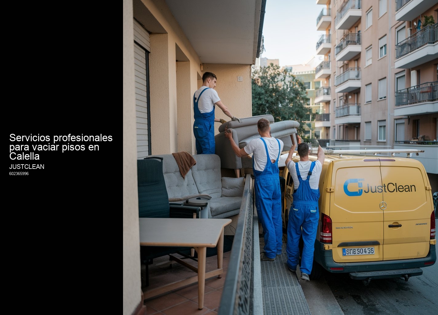 Servicios profesionales para vaciar pisos en Calella